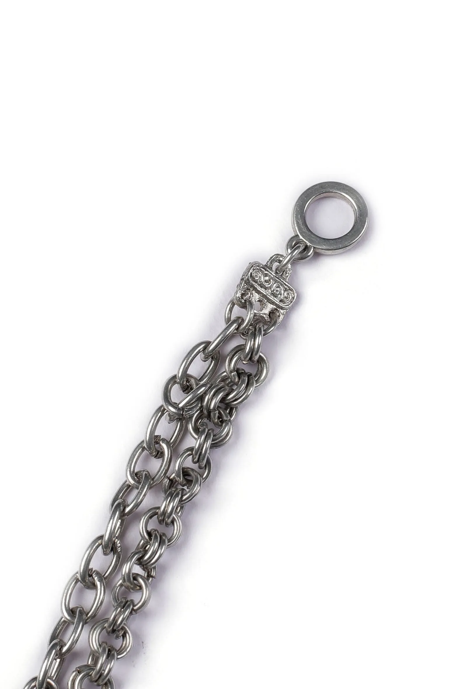 Silver Double Layered Chain