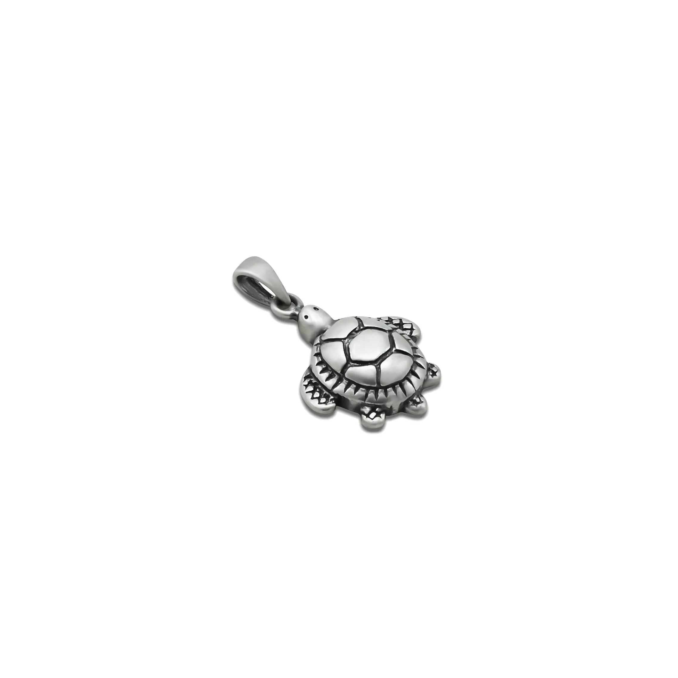 Silver Shiny Turtles Pendant