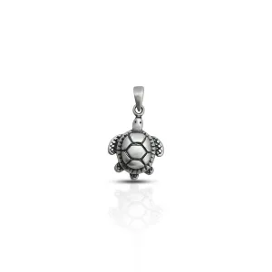 Silver Shiny Turtles Pendant