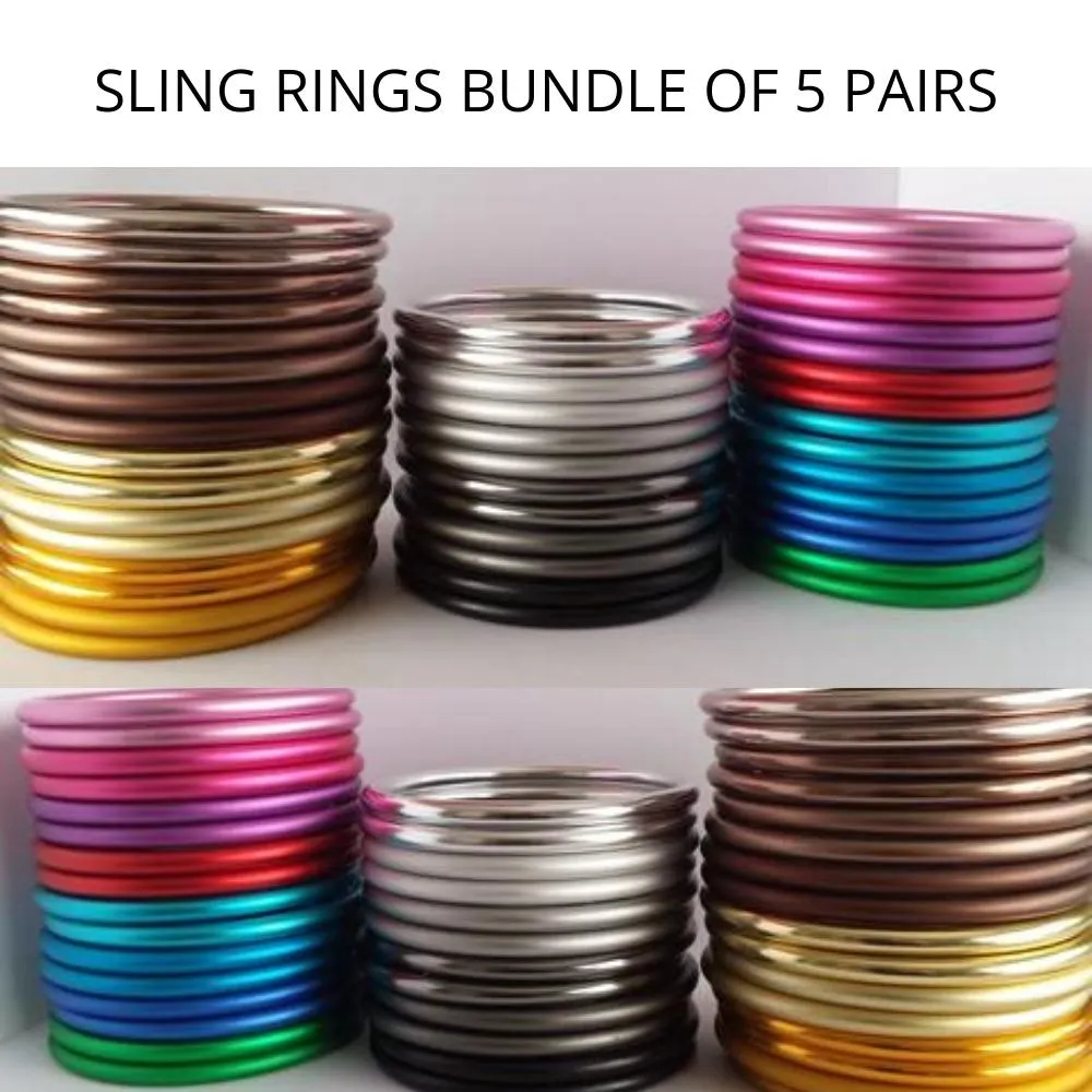 Sling Rings Bundle of 5 Pairs