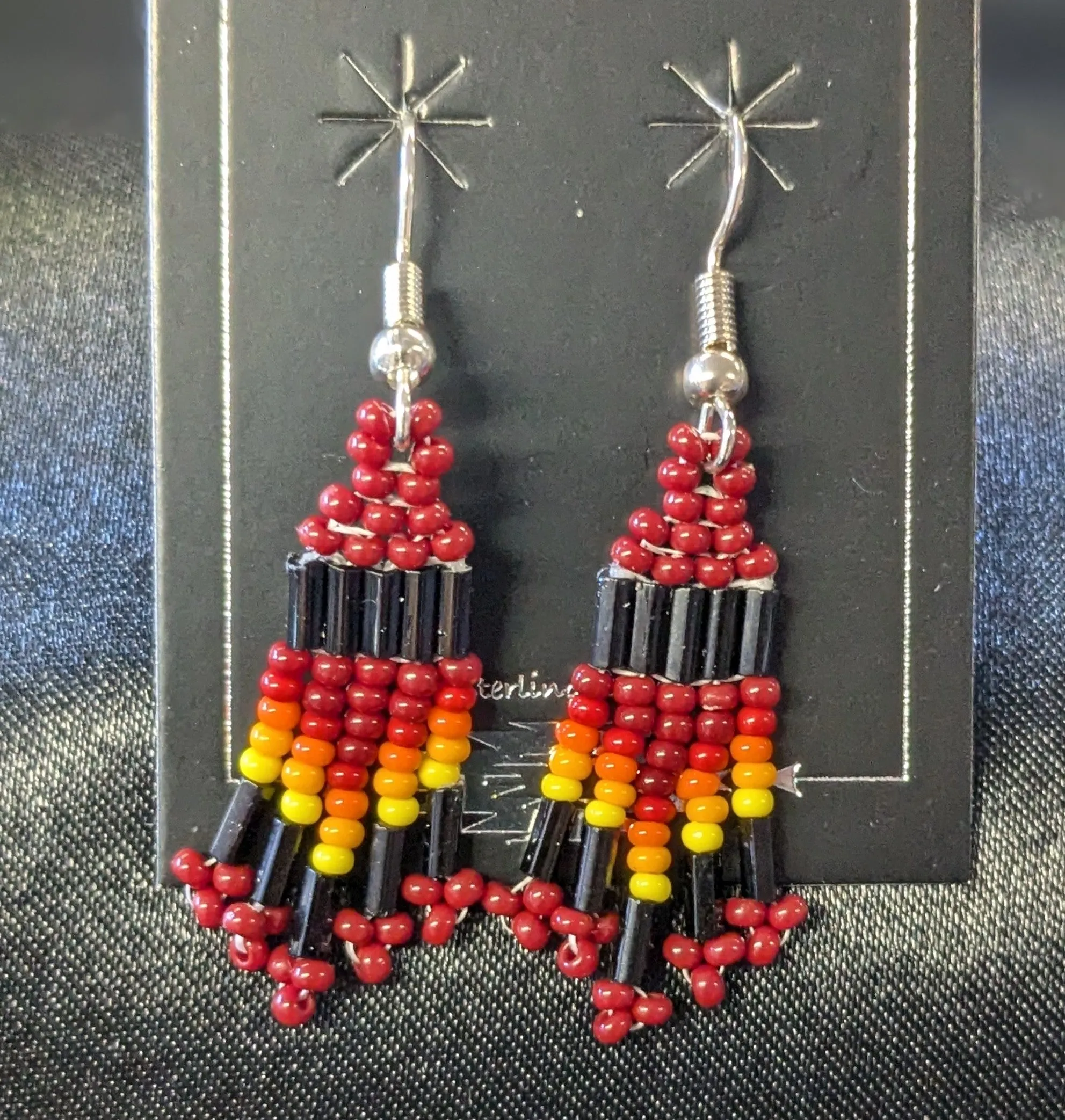Small Beaded Dangle Earrings
