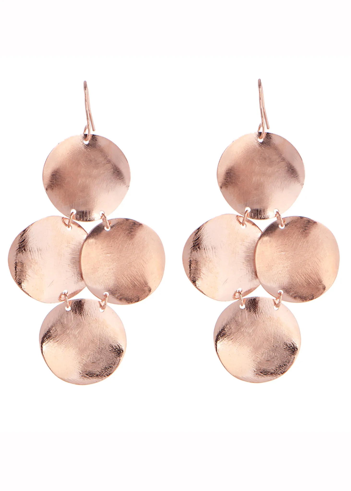 Small Disc Chandelier Earrings