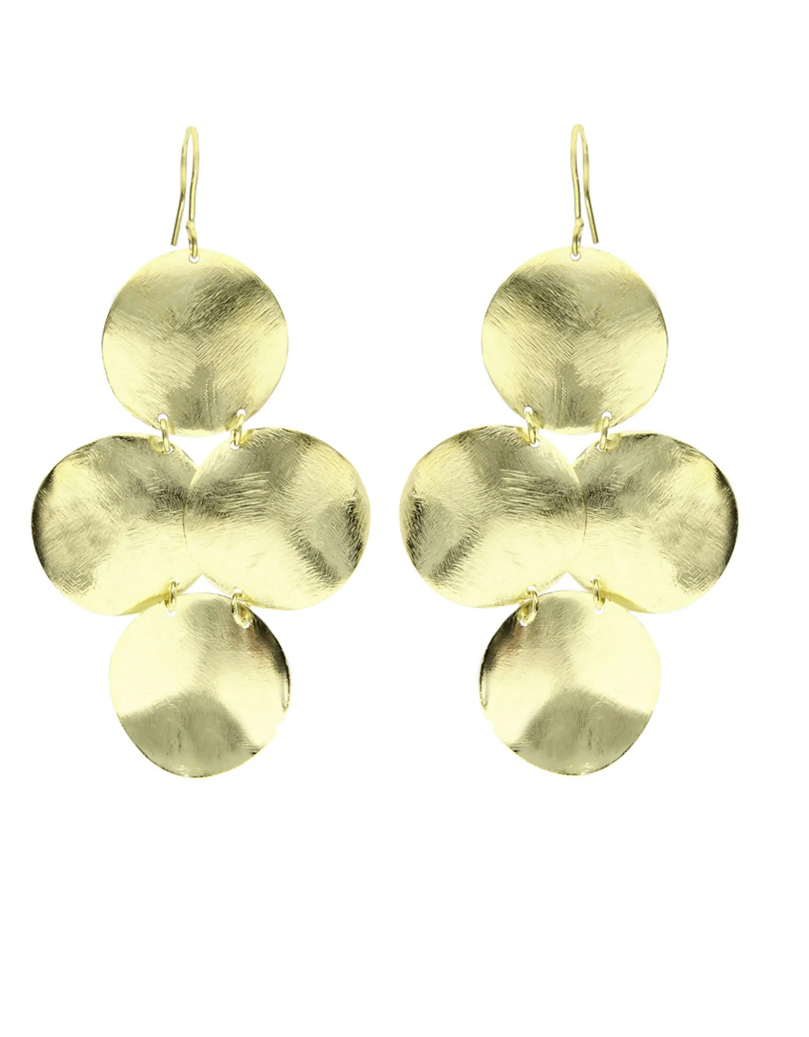 Small Disc Chandelier Earrings