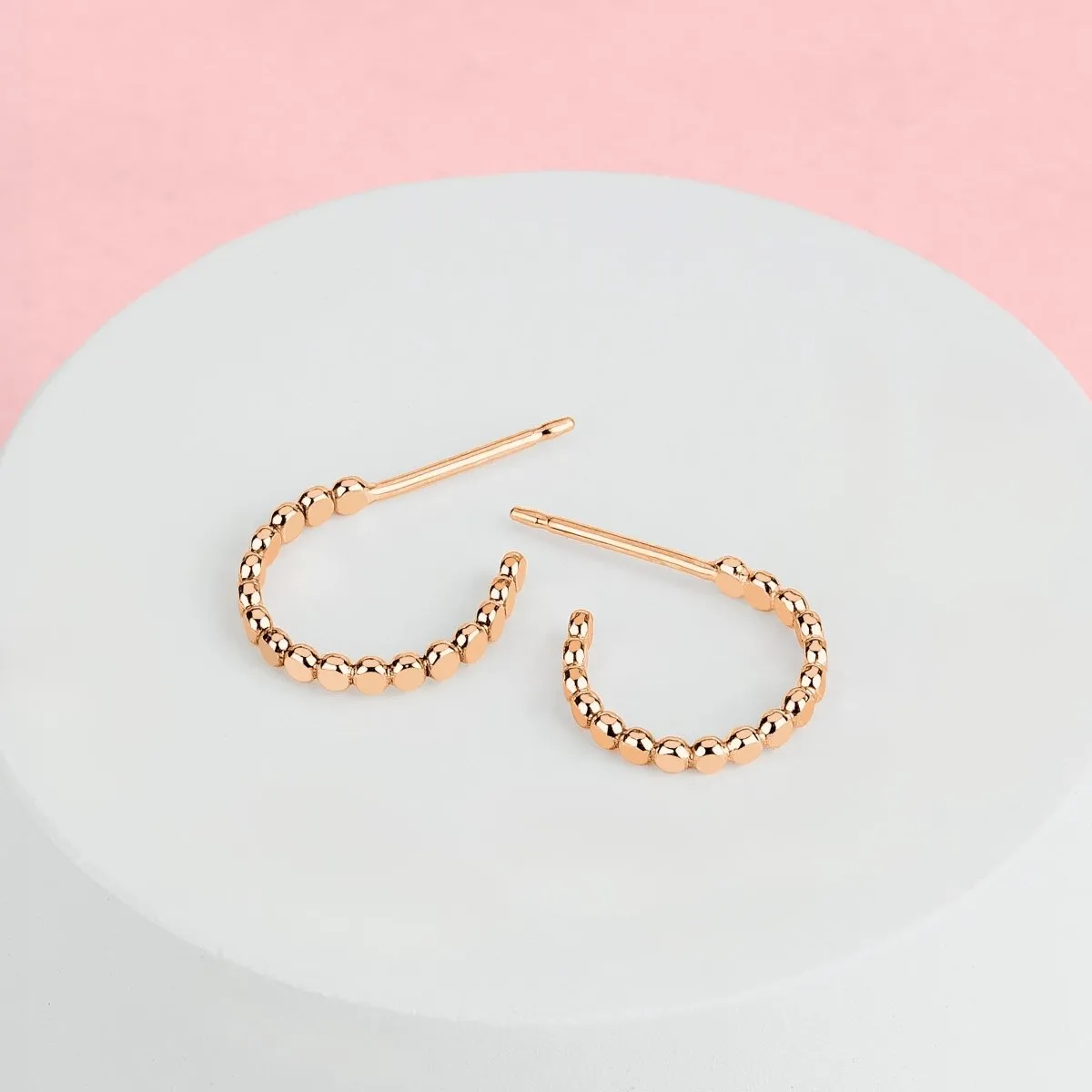 Small Glimmer Hoop Earrings