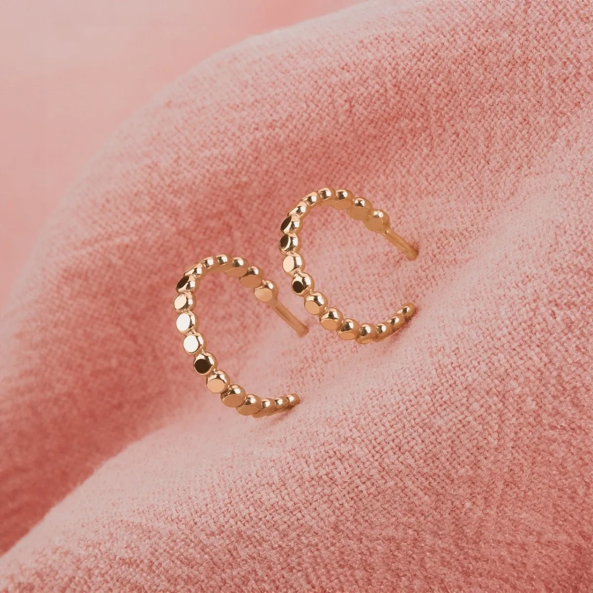 Small Glimmer Hoop Earrings