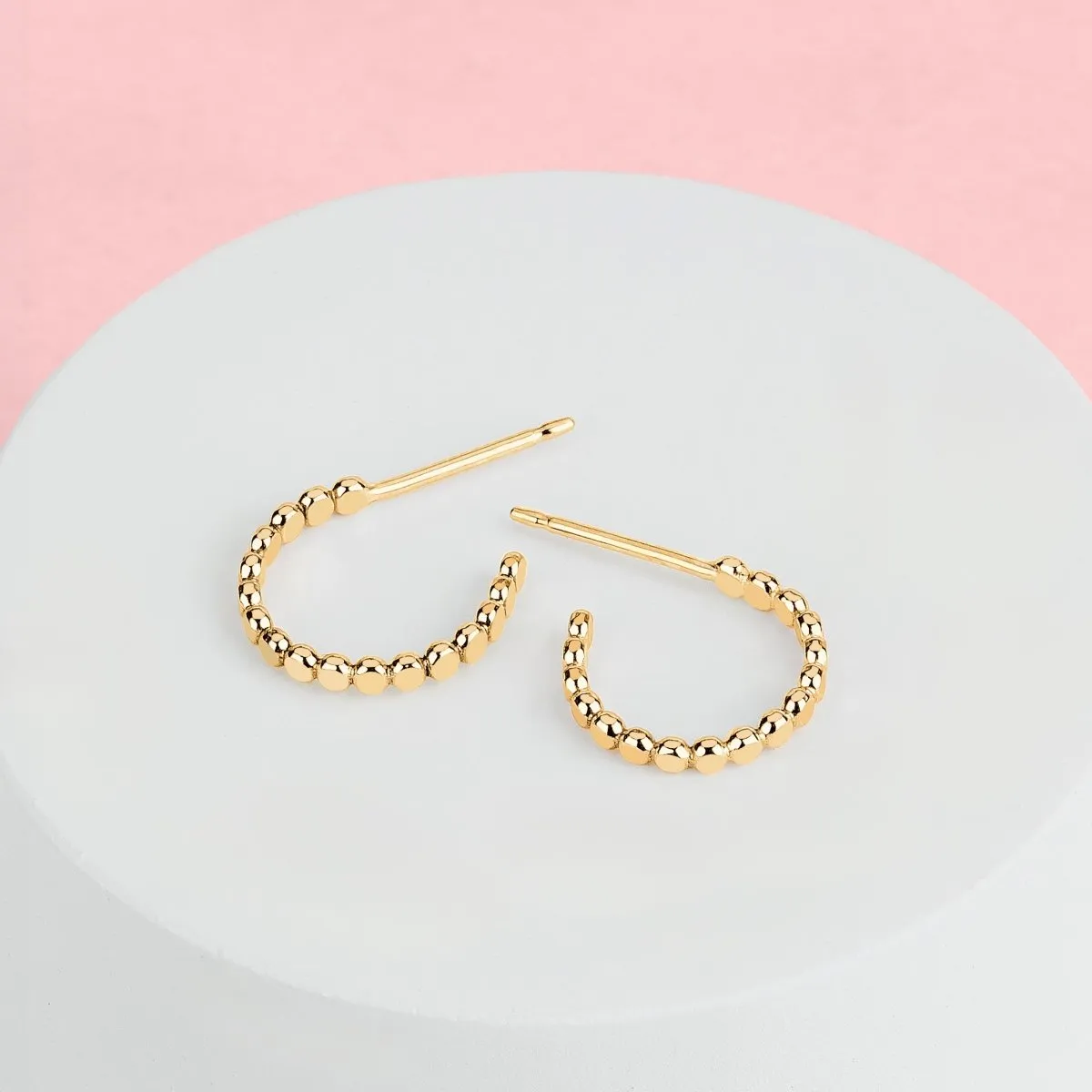 Small Glimmer Hoop Earrings