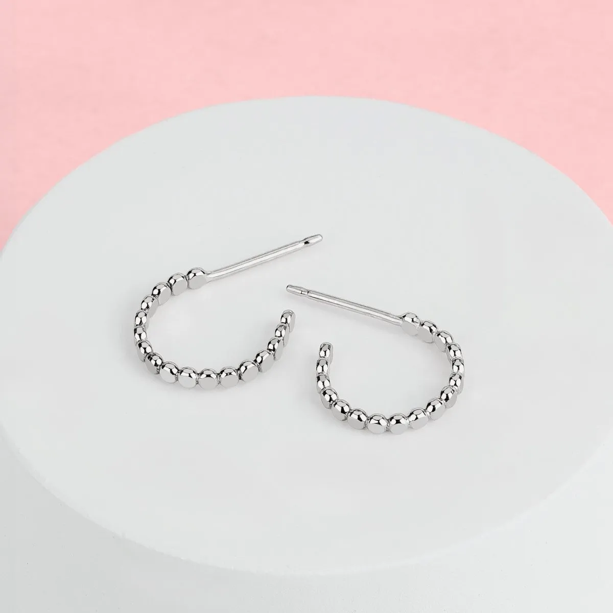 Small Glimmer Hoop Earrings