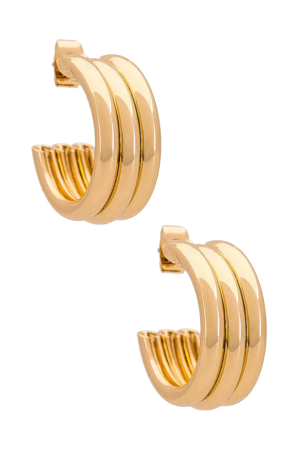 Small Hoop Earrings - 18k Gold Plated