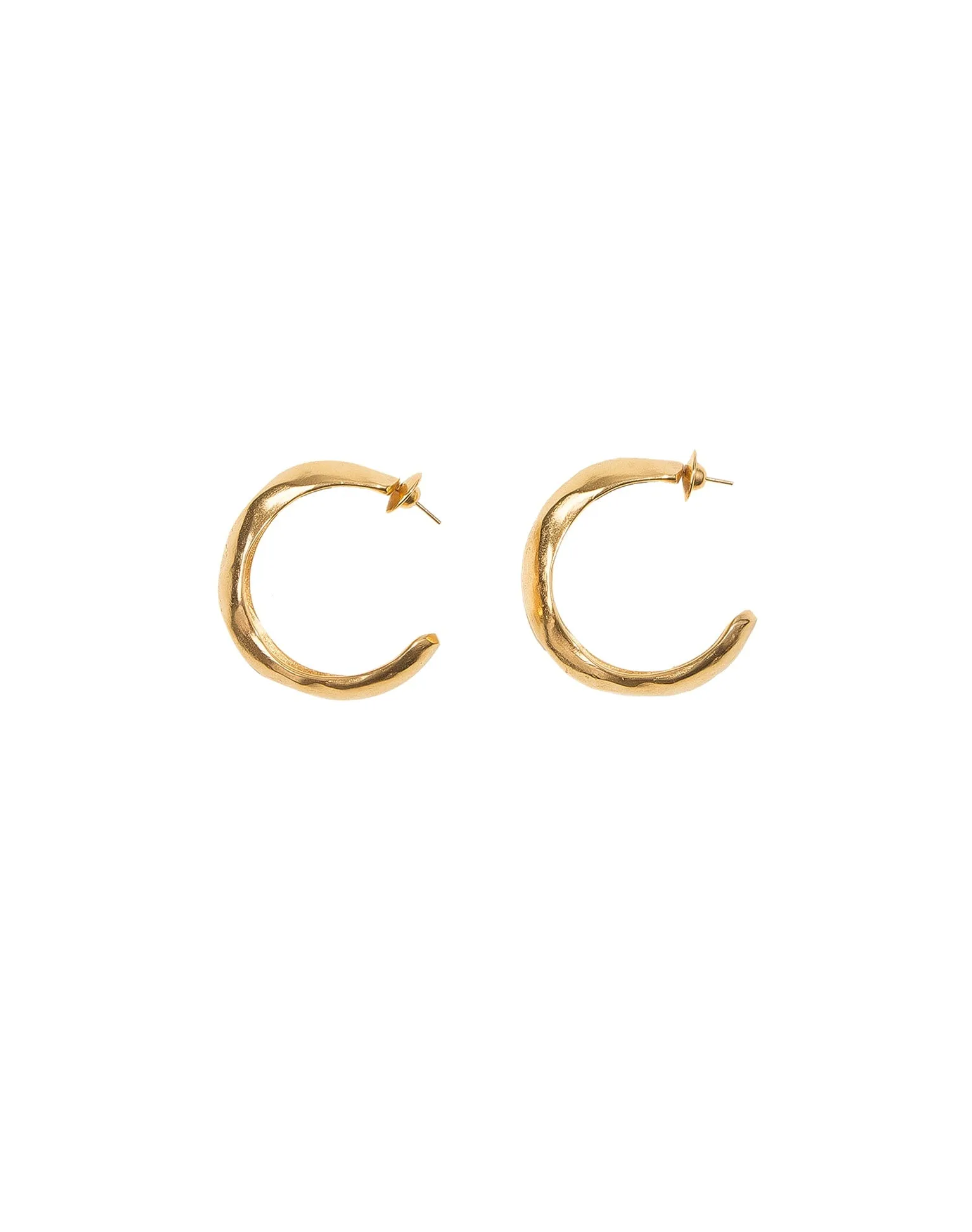 Small Hoop Earrings - Gold