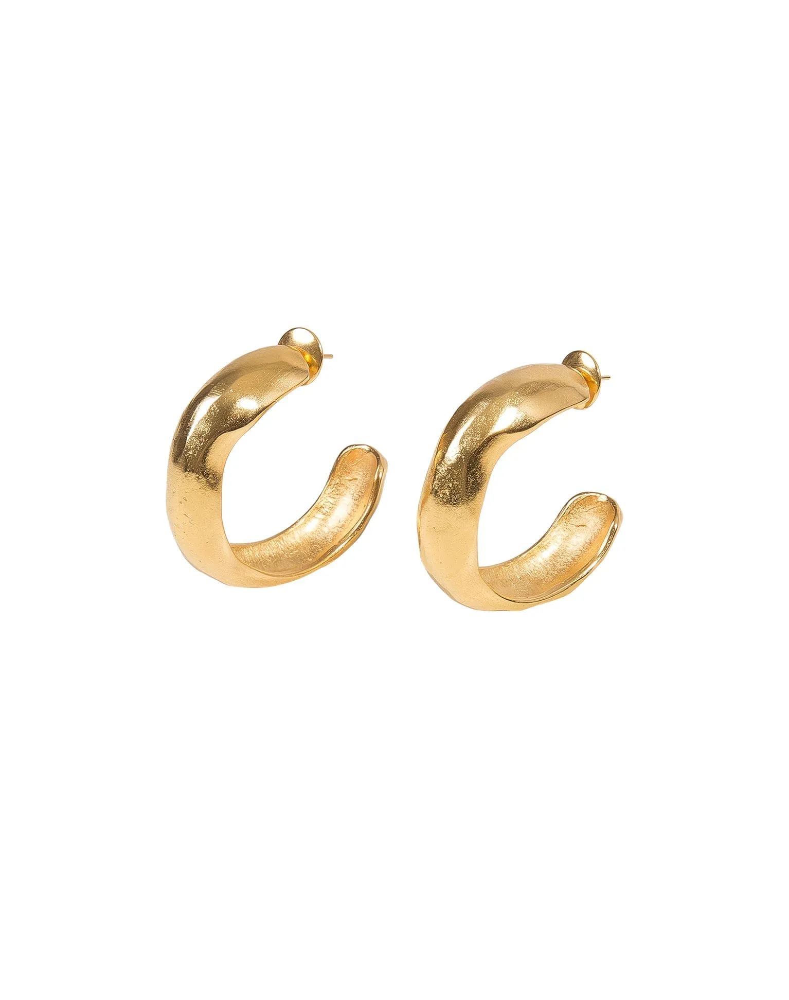 Small Hoop Earrings - Gold