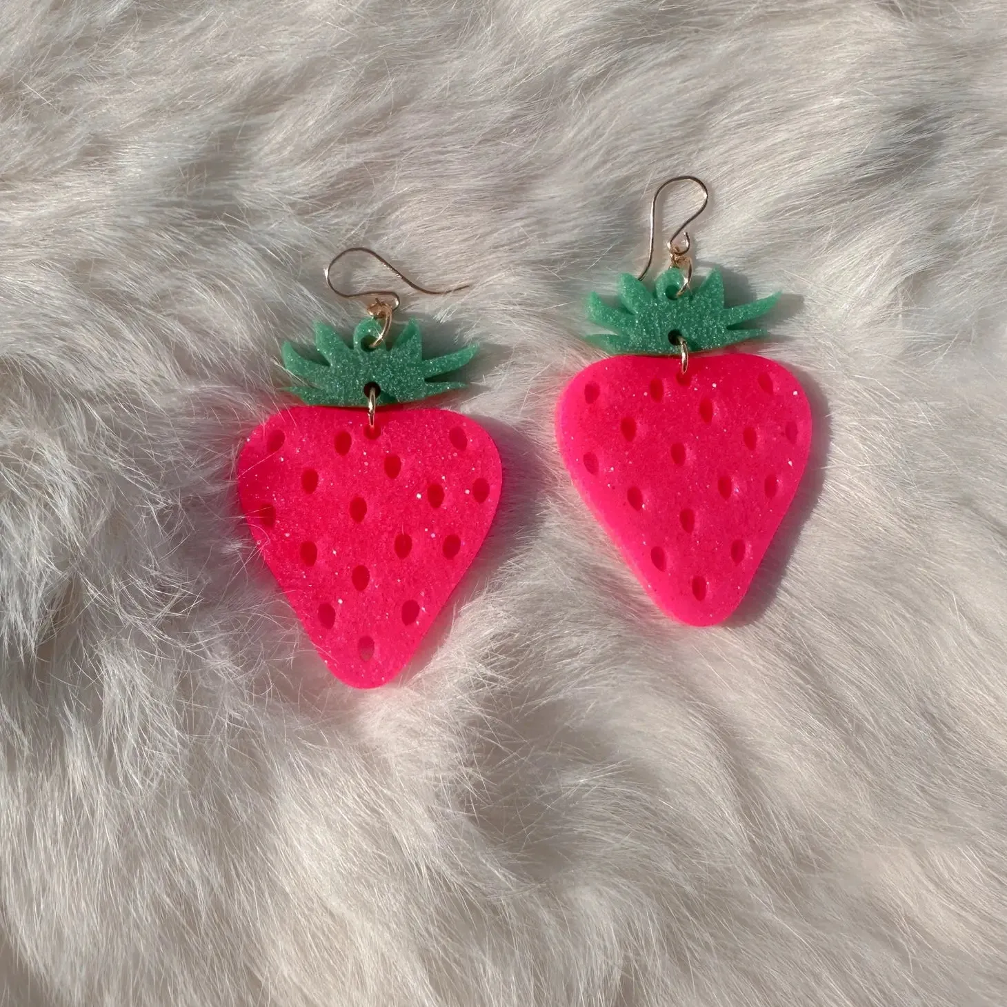 Spring Fling Strawberry Earrings