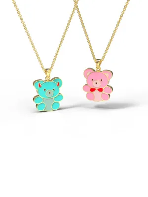 Teddy Bears Pendant Necklace