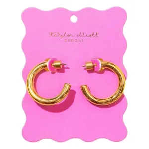 Terry Gold Small Hoops