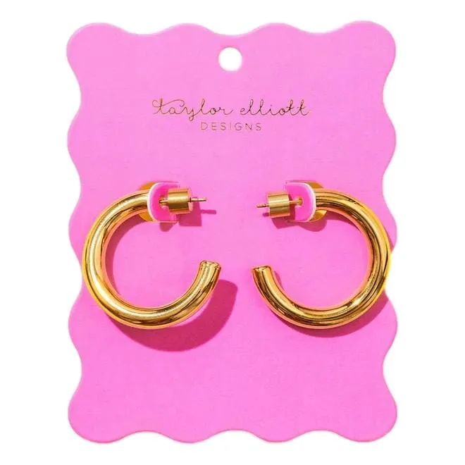 Terry Gold Small Hoops