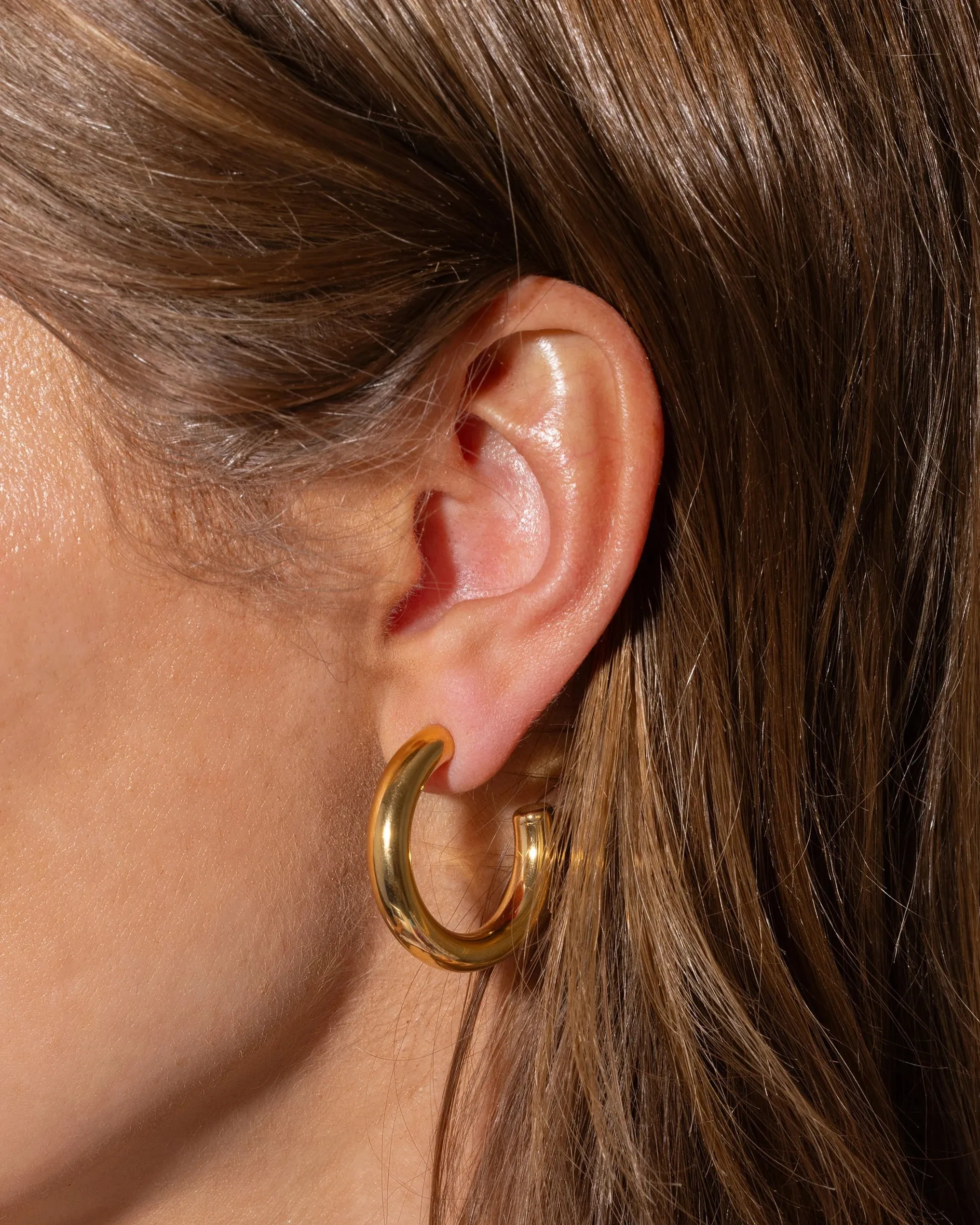 Terry Gold Small Hoops