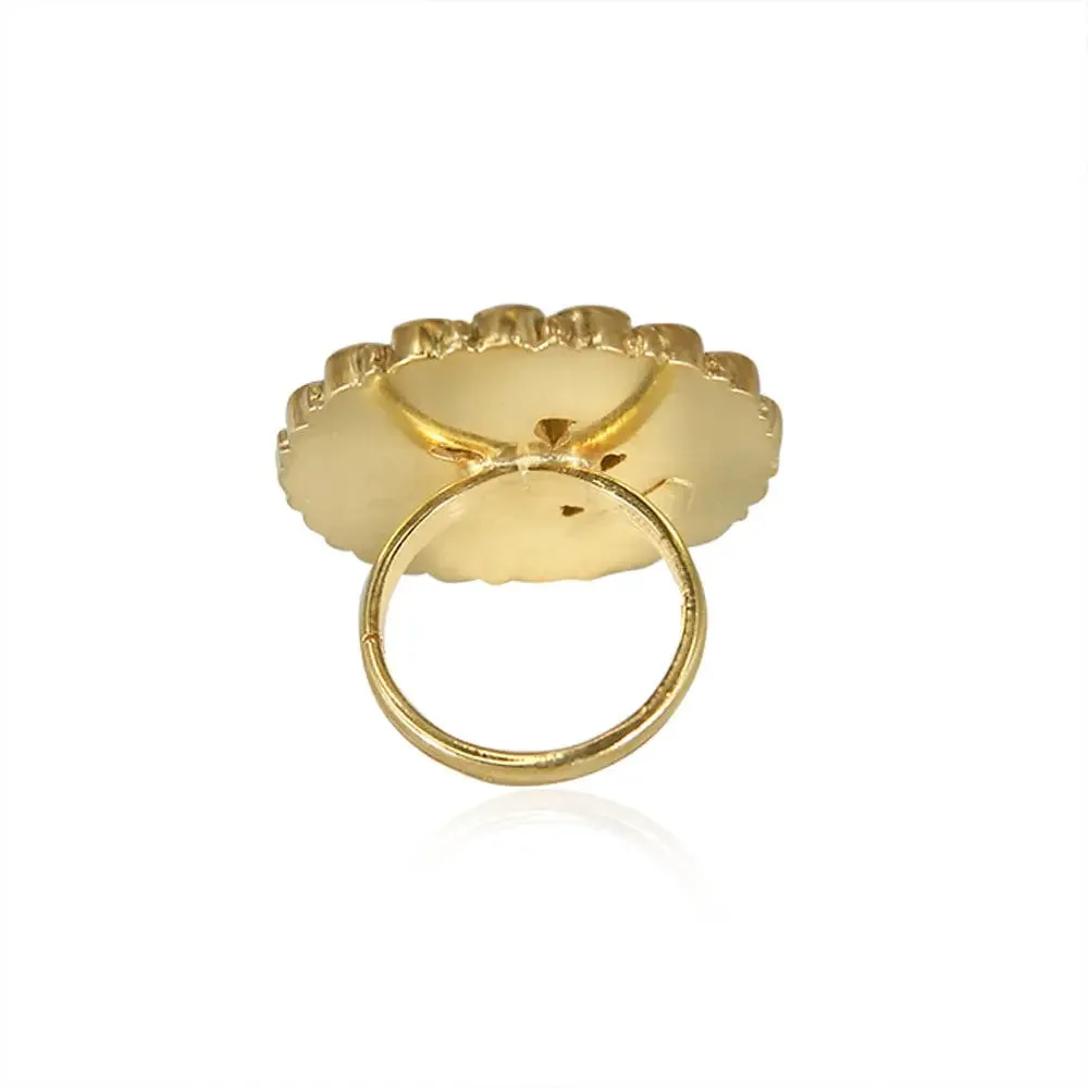 Timeless Gold Plated Silver Jadau Ring