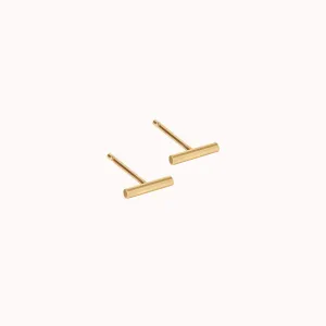 Tiny Bar Stud Earrings