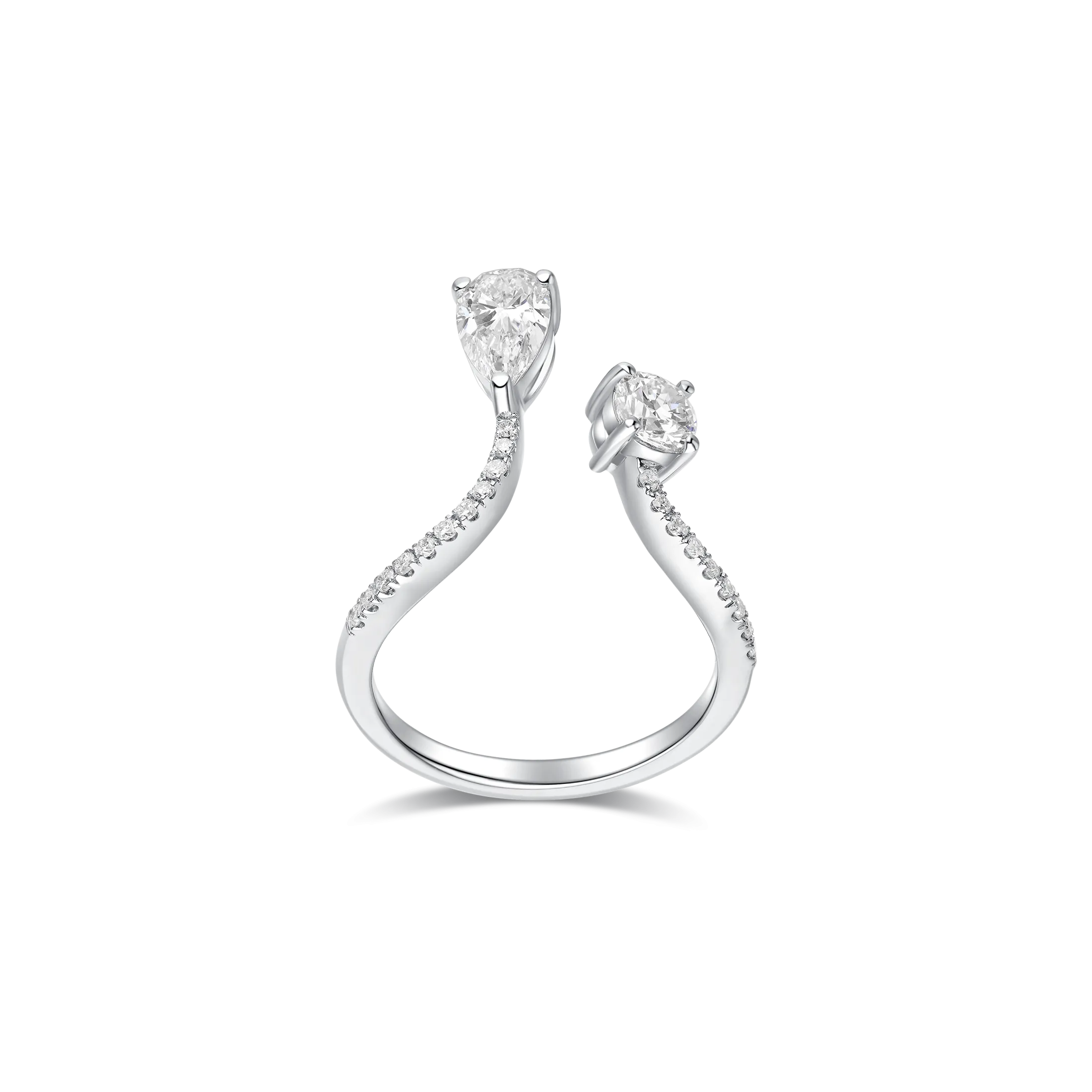 Tulip harmony diamond ring