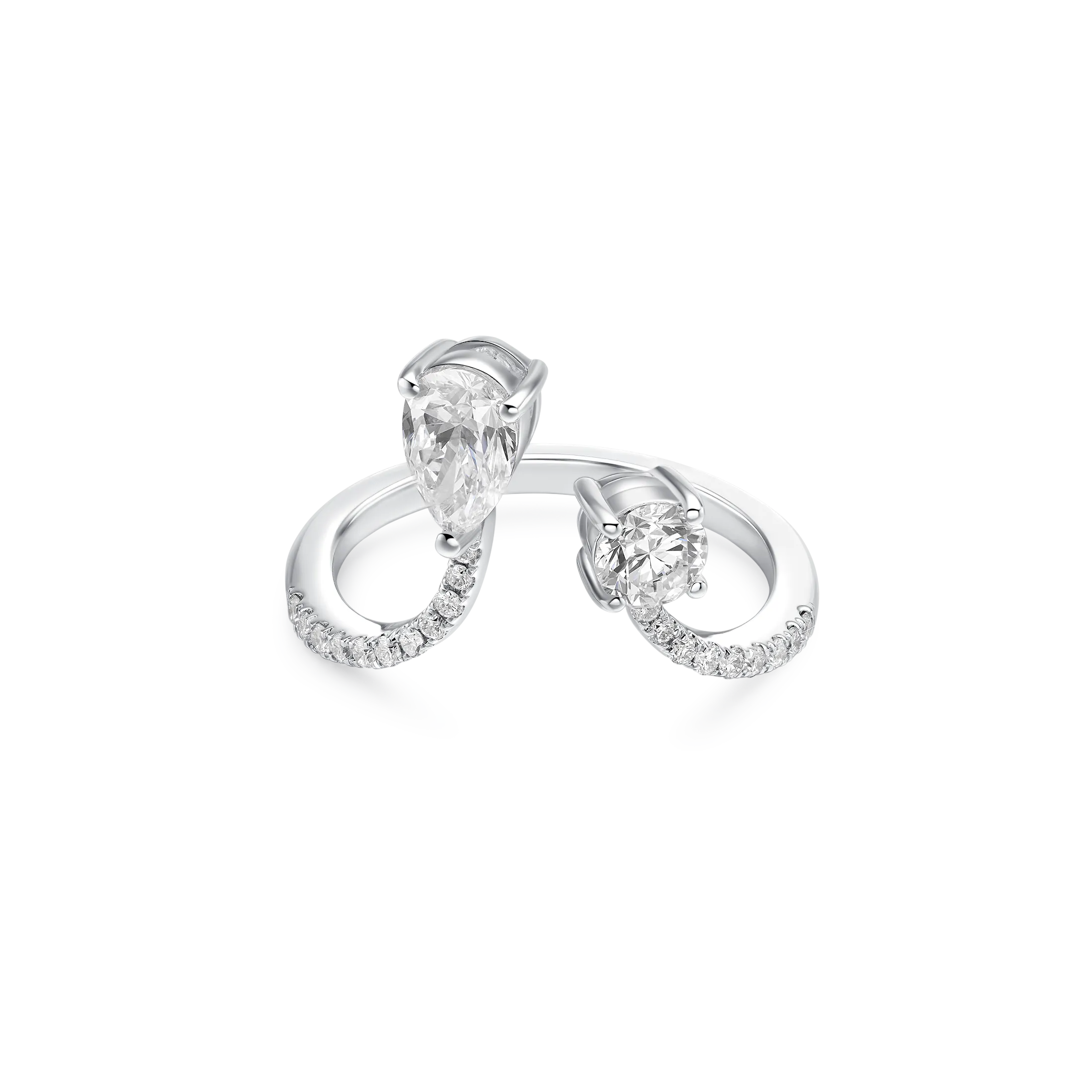 Tulip harmony diamond ring