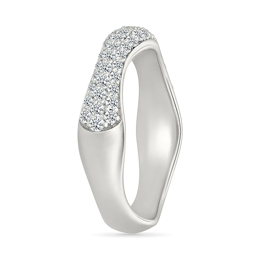 Whimsical  Waves Diamond Ring