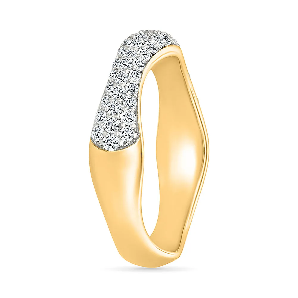 Whimsical  Waves Diamond Ring