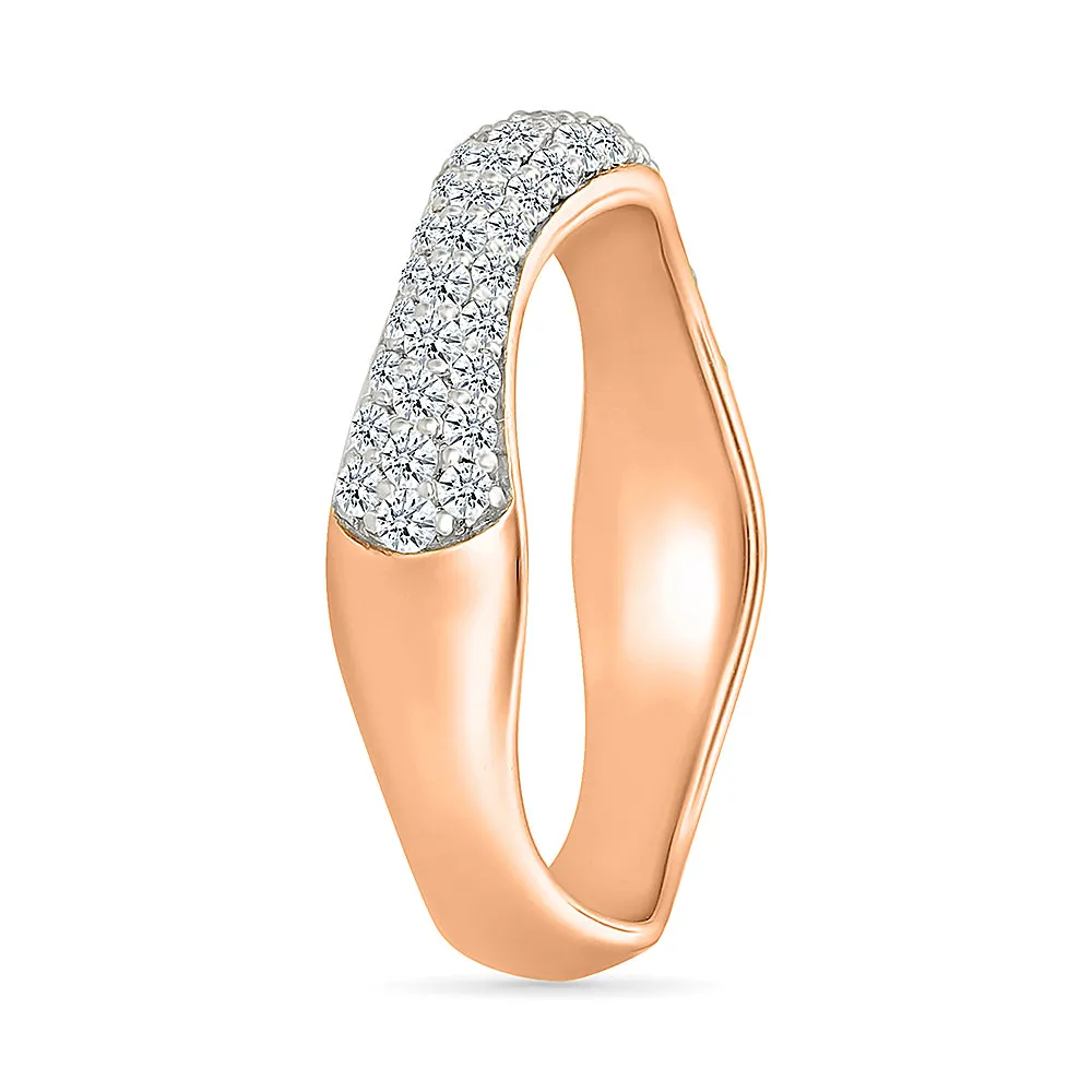 Whimsical  Waves Diamond Ring