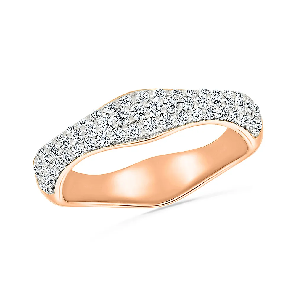 Whimsical  Waves Diamond Ring