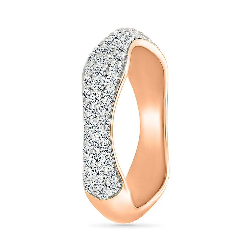 Whimsical  Waves Diamond Ring