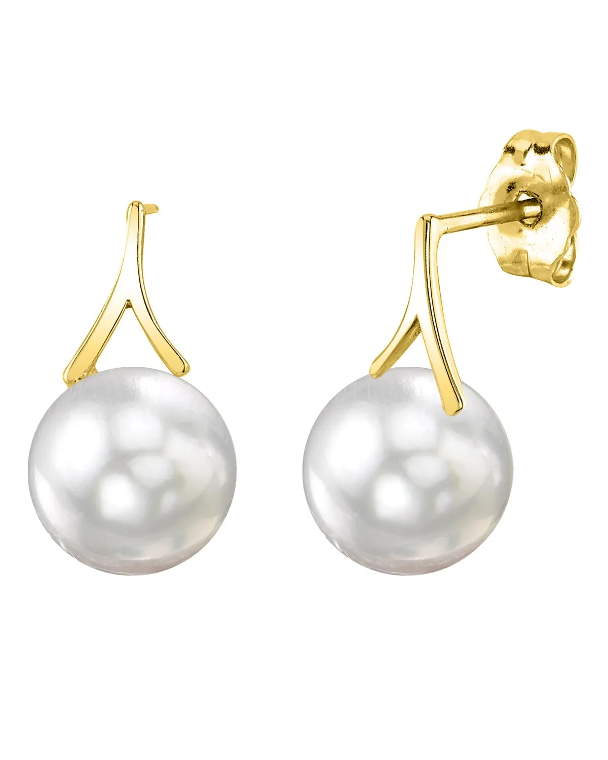 White South Sea Pearl Wren Earrings