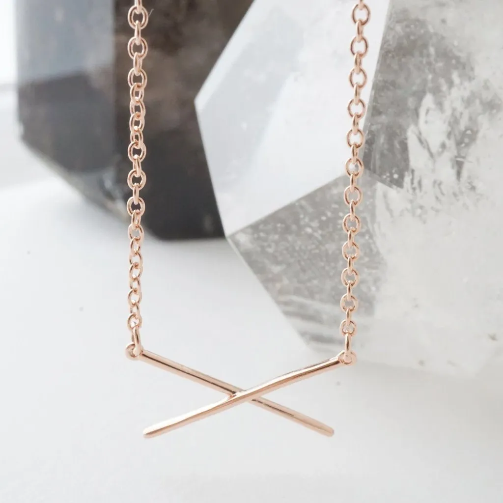 X Bar Necklace