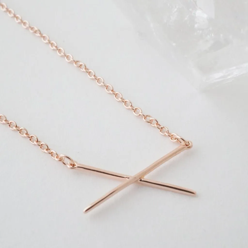 X Bar Necklace